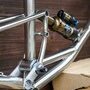 Cadre VTT Enduro Stainless Steel - Inox - finition polie - Reynolds 921 (...)