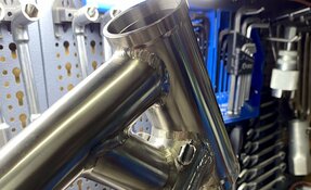 Cadre VTT de Descente DH Titane/acier pour boite de vitesse fabriqué en (…)