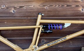 Cadre enduro tout suspendu en acier fabriqué en France - Reynolds - Columbus