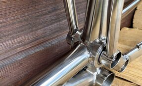 Cadre VTT Egerie tout suspendu en Titane et INOX Columbus XCR
