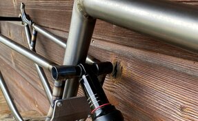 Prototype cadre VTT All Mountain - Trail - triangle avant Titane triangle (…)