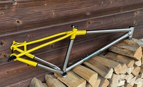Cadre VTT endurigide titane fabriqué en France - tubes Dedacciai