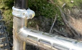 Prototype cadre VTT All Mountain - Trail - triangle avant Titane triangle (…)