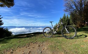 Prototype cadre VTT All Mountain - Trail - triangle avant Titane triangle (…)