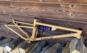 Cadre enduro tout suspendu en acier fabriqué en France - Reynolds - Columbus