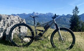 Prototype cadre VTT All Mountain - Trail - triangle avant Titane triangle (…)