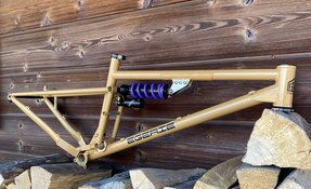 Cadre enduro tout suspendu en acier fabriqué en France - Reynolds - Columbus